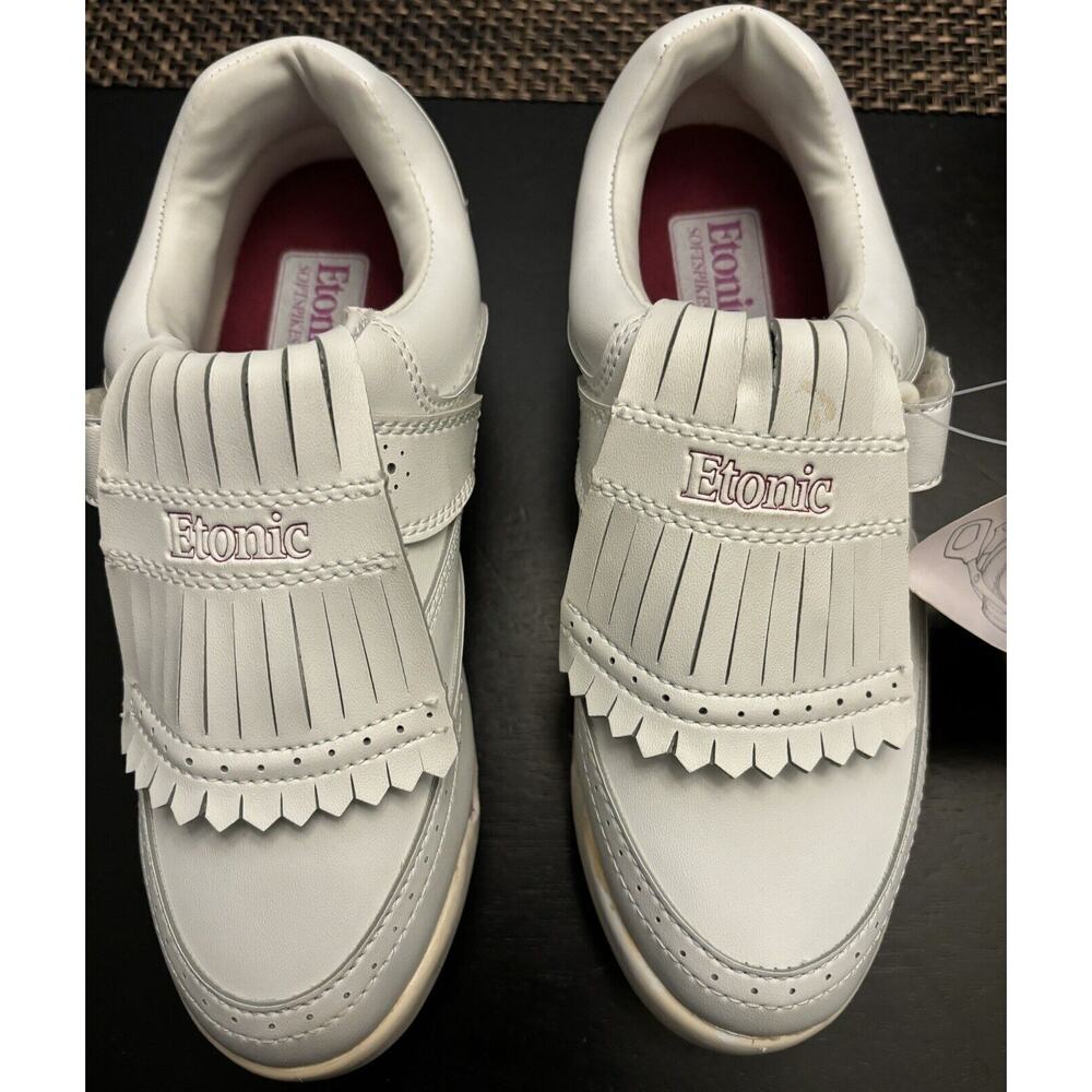 Etonic Golf Shoes, Size 6 , Soft Spikes Style White New / tag & Box SS0102